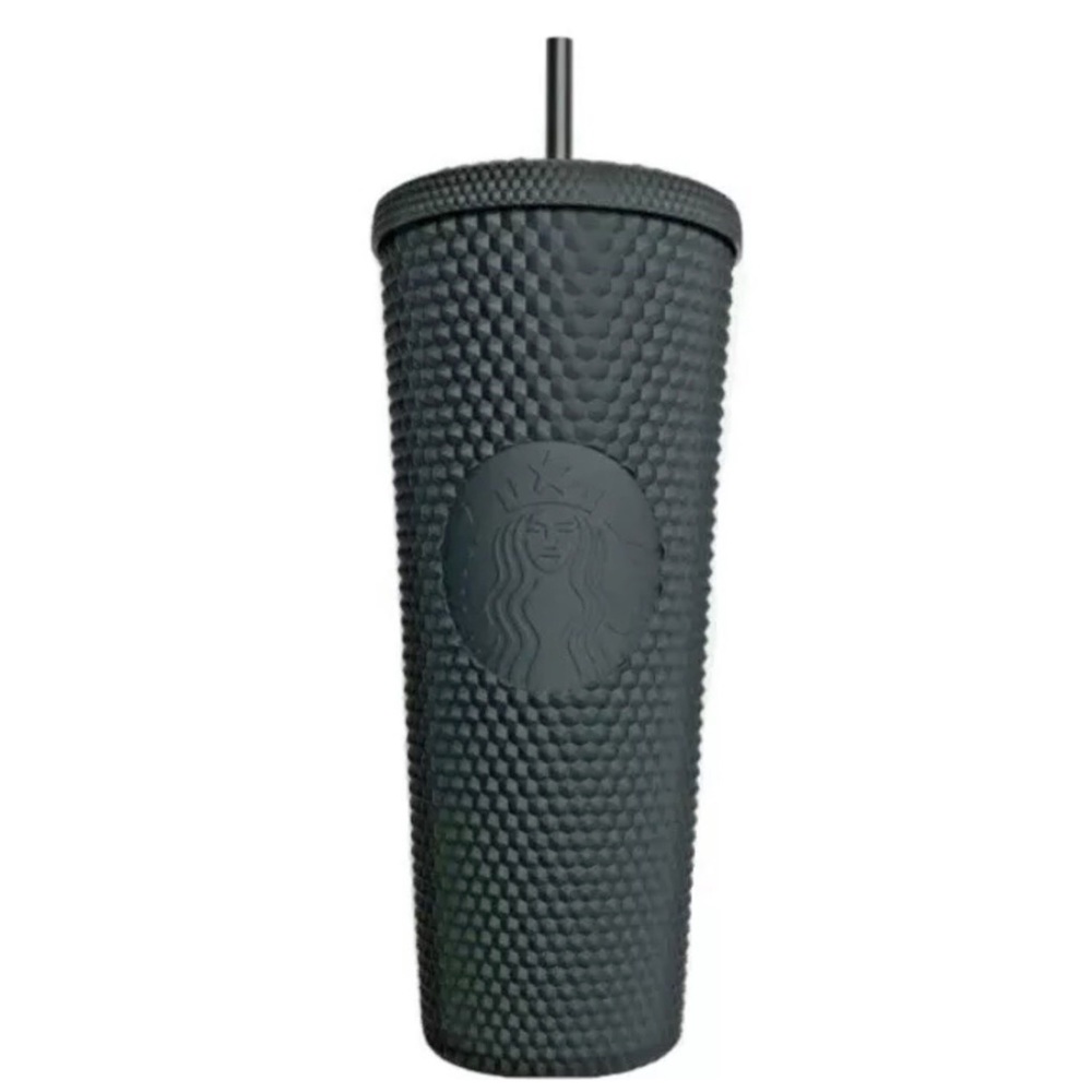 NEW Starbucks 2021 Matte Black Studded Tumbler - Picture 1 of 4
